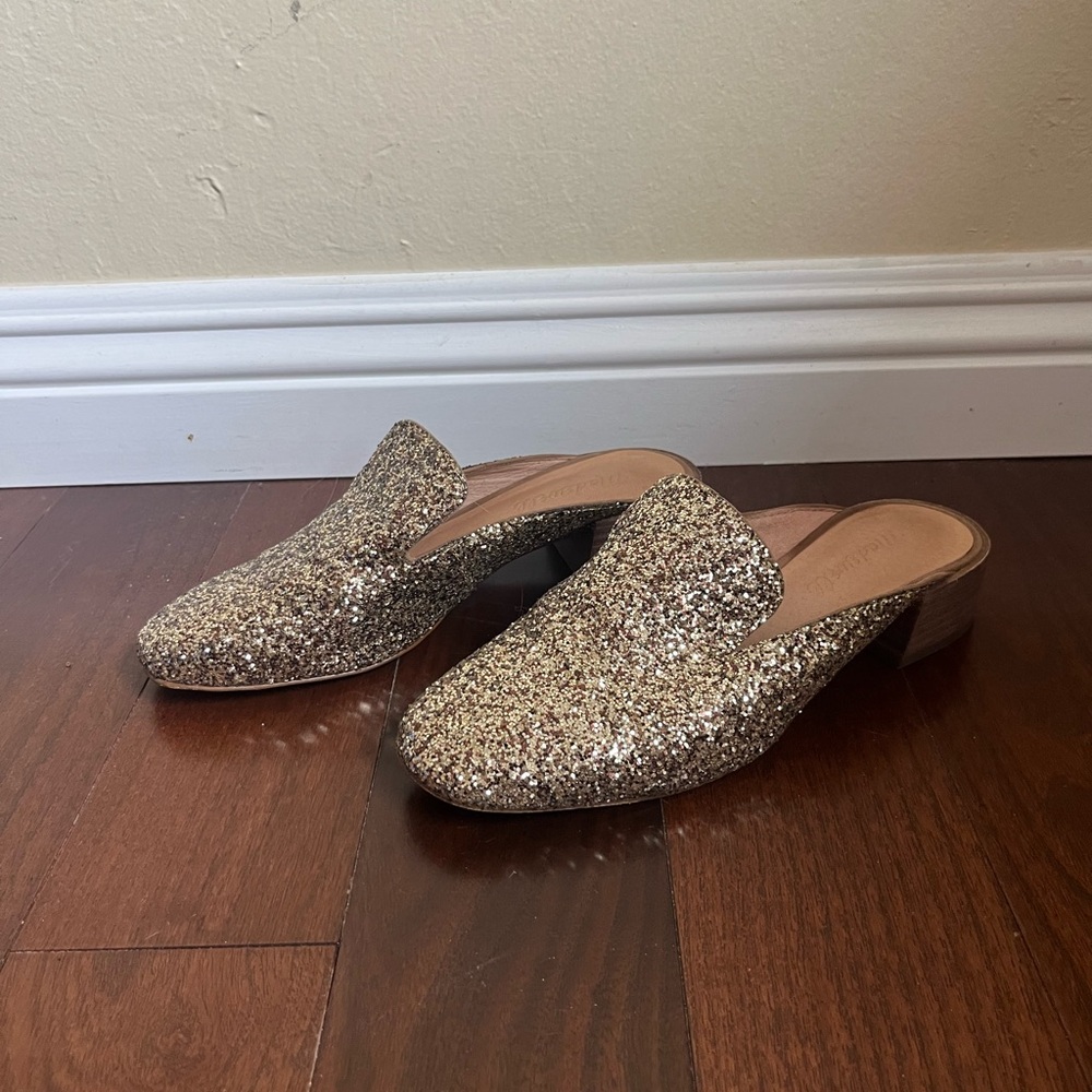 Madewell sequins mules